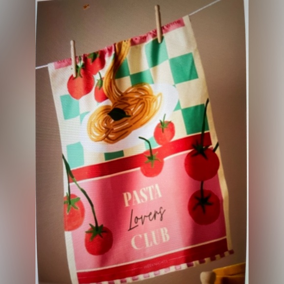Anthropologie Other - ❤️ ANTHROPOLOGIE PASTA LOVERS CLUB DISH TOWEL NEW